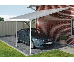 Cochera para automóvil de policarbonato Feria Palram - Canopia 3 x 6,1 m blanco