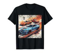 Coches de Carreras Retro Distress JDM Legends Drift Hechos en Japón Camiseta