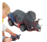 Coches de dinosaurios,Coches de dinosaurios | Tire hacia atrás los juguetes del coche de los animales | Juguete de dinosaurio realista, coches pequeños con retroceso, juegos de vehículos animales para