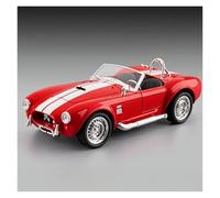 Coches de exhibición 1:22 Shelby Cobra 427 S/C - Modelo de Coche de aleación, vehículo extraíble, Recuerdo nostálgico Colección o Regalo(Red)