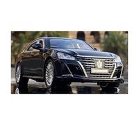 Coches de exhibición 1:24 Modelo de Coche de aleación Crown, Fundido a presión, vehículo Multiusos, Recuerdo Ornamental Colección o Regalo(Black)