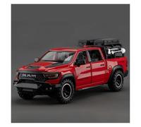Coches de exhibición 1:32 for RAM 1000 TRX Mammoth Pickup aleación de Metal Fundido a presión Modelo de Coche Adecuado for Regalar Colección o Regalo(Red)