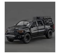 Coches de exhibición 1:32 for RAM 1000 TRX Mammoth Pickup aleación de Metal Fundido a presión Modelo de Coche Adecuado for Regalar Colección o Regalo(Black)