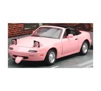 Coches de exhibición Miniatura de Metal Fundido a presión for Coche Miata MX5 Roadster, Escala 1/24, Recuerdo Ornamental. Colección o Regalo(Pink)