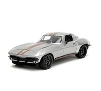 Coches de exhibición Modelo de coche musculoso de aleación fundido a presión 1:24 for 1966, vehículo ornamental muy realista, Recuerdo colección o regalo