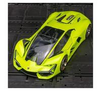 Coches de exhibición Modelo de superdeportivo Conceptual Terzo Millennio 2018, Escala 1:24, de aleación de Metal Fundido a presión, Apto for decoración. Colección o Regalo(Green)