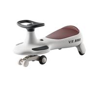 Coches de juguete Coche columpio con espacio de almacenamiento bajo el asiento, ruedas intermitentes, música, for conducir. Juguete for niños y niñas. Bicicleta con ruedas(Grey,No Push handle)