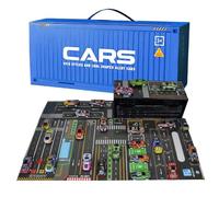 Coches De Juguete Pull Back, con Juego De Garaje Incorporado, Tamaño 28x12x11,7 Cm, Vehículos Fundidos A Presión, Mini Coche De Bolsillo, Fácil De Operar, para Preescolares, Alumnos Y Estudiantes