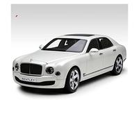 Coches De Metal 1 18 for Bentley Mulsanne Simulación Estática Modelo De Coche De Lujo Adornos De Colección De Vehículos Fundidos A Presión(White)