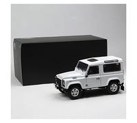 Coches De Metal 1 18 for Land Rover Defender 90 Simulación Estática Modelo De Coche Todoterreno Colección De Vehículos Fundidos A Presión(White)