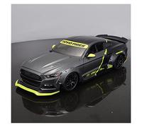 Coches De Metal 1 18 para Ford Mustang GT 2015 Aleación Negro Modelo De Coche Deportivo Colección De Vehículos De Fundición Estática