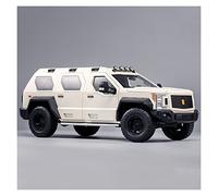 Coches De Metal 1 18 para George Patton, Carro Modificado, SUV, Modelo De Coche De Simulación De Aleación para Adornos De Exhibición(White)