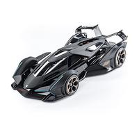 Coches De Metal 1 18 para Lambo V12 Vision Gran Turismo Negro Modelo De Coche Deportivo Estático Vehículos De Fundición Coleccionables(Negro)