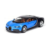 Coches De Metal 1 24 para Bugatti Chiron Alloy Super Sports Car Model Static Die Cast Vehicles Collection Display(Azul)