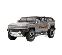 Coches De Metal 1 24 para Hummer EV SUV Off-Road Alloy Toy Car Colección De Metal Modelo Car Sound and Light(B)