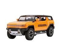 Coches De Metal 1 24 para Hummer EV SUV Off-Road Alloy Toy Car Colección De Metal Modelo Car Sound and Light(D)
