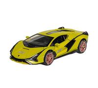 Coches De Metal 1 32 para Lamborghini SIAN Simulación Diecast Modelo De Coche Deportivo Aleación Tire hacia Atrás Vehículos De Juguete Gifte(Verde)