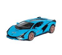 Coches De Metal 1 32 para Lamborghini SIAN Simulación Diecast Modelo De Coche Deportivo Aleación Tire hacia Atrás Vehículos De Juguete Gifte(Azul)