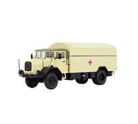 Coches De Metal 1 43 para MAN-630 Modelo de aleación de vehículo de Transporte de Ambulancia Tipo Caja médica y de Salud Alemana