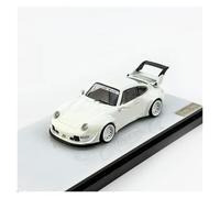 Coches De Metal 1:64 para Porsche 993 Versión Modificada De Carrocería Ancha Modelo De Auto Simulado Regalo Navideño Decorativo Estático(White)