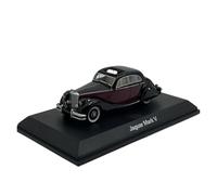 Coches De Metal 1:87 Jaguar Mark V 1950 Classic Sedan Resina Modelo De Coche Vehículo Estático Juguete(Black)