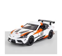 Coches De Metal For Toyota Supra GT4 1 32 Aleación Dietas Racing Car Modelo Miniatura Metal Vehículo Adulto Colección Regalos(White)