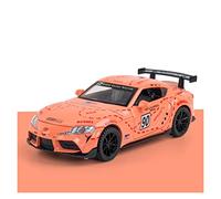 Coches De Metal For Toyota Supra GT4 1 32 Aleación Dietas Racing Car Modelo Miniatura Metal Vehículo Adulto Colección Regalos(Rosado)