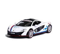 Coches De Metal para McLaren P1 GTR 1 32 Aleación Diecast Modelo Coche Miniatura Tire hacia Atrás Vehículo Metal Juguetes Navidad Niños(White)