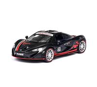 Coches De Metal para McLaren P1 GTR 1 32 Aleación Diecast Modelo Coche Miniatura Tire hacia Atrás Vehículo Metal Juguetes Navidad Niños(Negro)