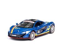 Coches De Metal para McLaren P1 GTR 1 32 Aleación Diecast Modelo Coche Miniatura Tire hacia Atrás Vehículo Metal Juguetes Navidad Niños(Azul)
