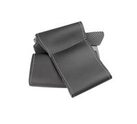 Coches Decoracion Cubierta Embellecedor Volante para A3 8P 2003-2012 para A4 B7 B8 para A5 8T para A6 C6 para A8 D3 para Q5 para Q7 Funda del Volante(Black-Gray Line)