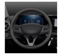 Coches Decoracion Cubierta Protector para Volante Coche para Chevrolet para Montana para Cruze para Spark para Optra para Orlando para Sonic para Traverse Funda del Volante(Round Black)