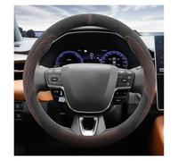 Coches Decoracion Cubierta Protector para Volante Coche para Toyota para Camry para Corolla para RAV4 para Highlander GR86 para Signia 2023 2024 2025 Funda del Volante(Black and Brown)