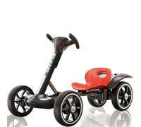 Coches eléctricos para niños de 6 V con Mando a Distancia, Karts eléctricos Plegables para niños con función de derrape, Karts de Pedales con Asiento Ajustable y música/Luces,Rojo