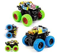 Coches para Niños 2 3 Años, 2 Coches Carros de Juguetes, Monster Truck