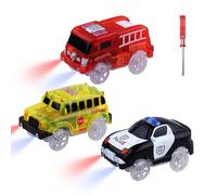 Coches Para Niños,Pistas De Coches Mágicos,3unidades Coches,Coche Policia, Juguetes Educativo,Pista De Coche,Juguetes Niños Mas Vendidos 3,4,5,6,7 Años,Niños,Niñas,Suministro Con La Mayoría De Coches