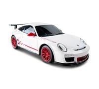 Coches RC CMJ compatibles para Porsche GT3 RS Juguete de Coche teledirigido bajo Licencia Oficial Escala 1:24 Luces de Trabajo 2.4Ghz Blanco