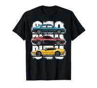 Coches Vintage 80s 90s Retro Japonés Sedan Muscle Sport Cars Camiseta