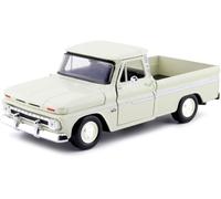 Cochesdemetal 1966 Chevrolet C10 Fleetside Pickup Beige 1:24 Motor MAX 73355