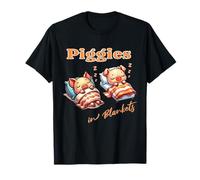 Cochinitos En Su Manta Cerditos Durmiendo Tocino Camiseta