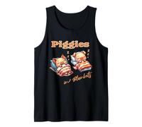 Cochinitos En Su Manta Cerditos Durmiendo Tocino Camiseta sin Mangas