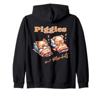 Cochinitos En Su Manta Cerditos Durmiendo Tocino Sudadera con Capucha