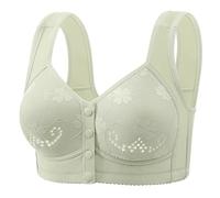 Cocila Básico Push Up Sujetadores,Sujetador Sin Aro Bralette Front Buckle Middle and Elderly High Grade Underwear Female New Thin Wide Straps Ladies Soft Cotton Without Ring Vest Big Size Bra