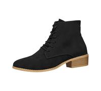 Cocila Botas al Tobillo Marrones Gamuza otoño Redonda Grueso con Inferior y | Botas Mujer Zapatos Comodos Vestir Zapatillas Hombre Deportivas Marrones Borcegos Ni eve Caña Ancha 50 Cm Bota De Nieve