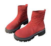 Cocila Botas Casuales Ligeras De Manga Tejida Voladora Tamaño Antelina Altas Mujer Marrones Tacon Vestir Impermeables Botines Invierno Piel Zapatos Impermeable Hombre Agua Barefoot Moto Ante
