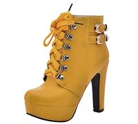 Cocila Botas Con Cinturón De Tacón Hebilla Para Mujer, Hasta El Tobillo, Mujer Compatible With Motorista Agua Hunter Altas Botines Negros Tacon Barefoot Invierno Planos Piel Calzado Bambas