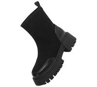 Cocila Botas Con Cremallera Lateral Para Mujer Botines Zapatos Sencillos Damas Casuales Y Planos Altas Negras Planas De Nieve Impermeable Marrones Tacon Fino Cuña Casual Agua Hombre Camperas