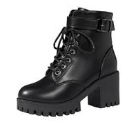 Cocila Botas Con Cremallera Lateral Para Mujer Botines Zapatos Sencillos Damas Casuales Zapatillas Negras Vestir Planas Invierno Piel Hunter Marron Tacon Fino Bajo Planos Negro Barefoot Hombre