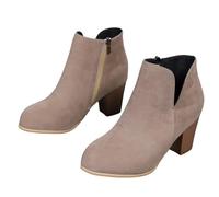Cocila Botas Cosidas De Cálidas Horma Ancha Mujer Altas Piel Camel Vestir Impermeables Botines Marrones Planos Invierno Pitillos Zapatillas Casual Militares Hombre Zapatos Tacon Comodos Fascitis