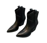 Cocila Botas Cosidas De Cálidas Zapatos Cordones Mujer Agua Altas Barefoot Piel Botines Planos Para Invierno El Frio Zapatillas Casual Cortas Azules Sin Tacon Camper Impermeable Beige Blancas